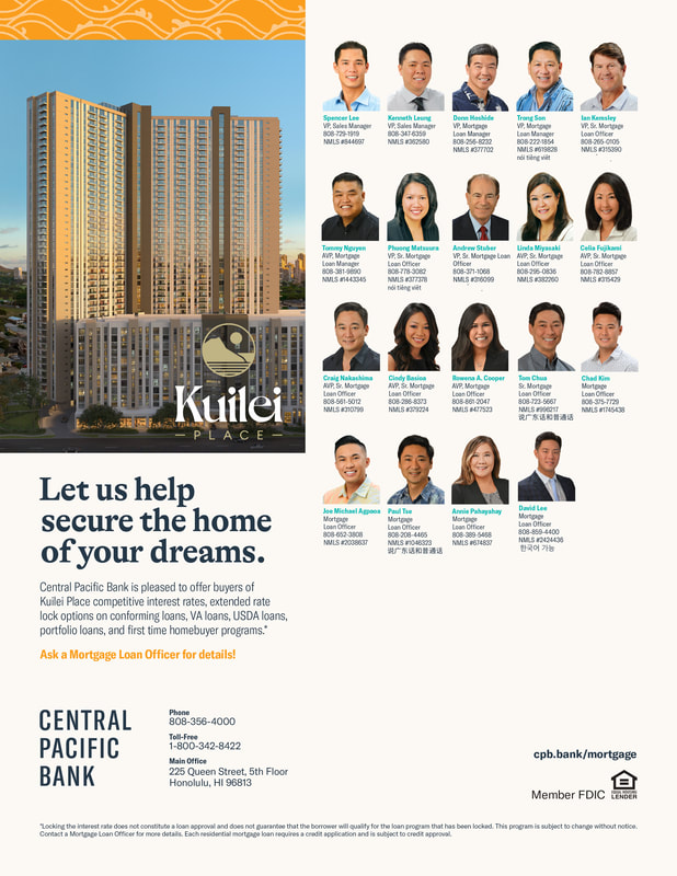 Kuilei Central Pacific Bank Lenders